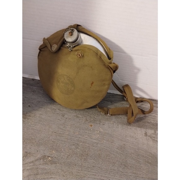 Vintage Boy Scouts Of America Canteen NATIONAL COUNCIL Metal With Stamped Logo - Picture 3 of 5